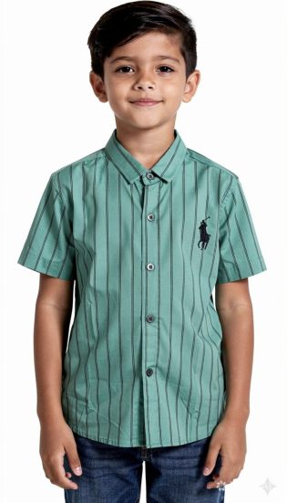 Polo boys cotton shirts best for mid season and summer. Available at online shop in sheikhupura, Punjab