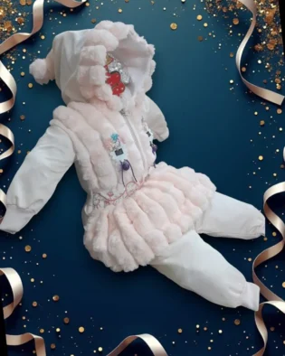 Soft Woolen Frock Hoodies for Baby Girls (0-1 Year) in Pakistan