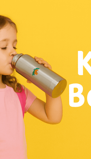 Kids water bottle in steel- insulated water bottle