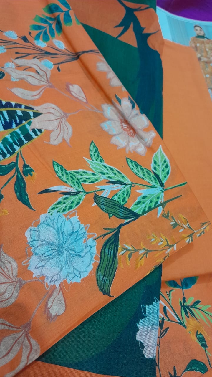 3 Pcs Premium Hurrem Lawn Unstitched Collection – Best Prices in Pakistan | Shop Now at TrendHiveCo.pk - Image 2