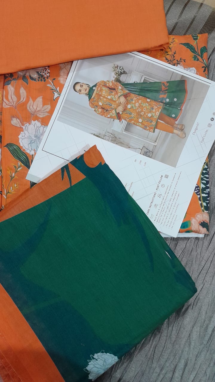 3 Pcs Premium Hurrem Lawn Unstitched Collection – Best Prices in Pakistan | Shop Now at TrendHiveCo.pk - Image 3