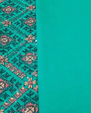 2 pieces lawn with embroidery and design