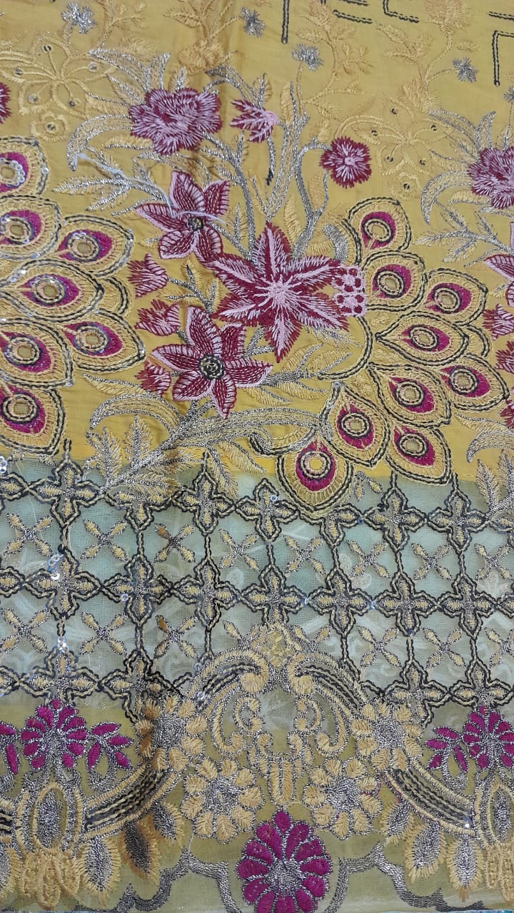 Affordable and Festive Lawn Suit for Ladies -- Luxury Designer Embroidered Lawn Suit – Perfect for Eid & Wedding Functions - Image 6