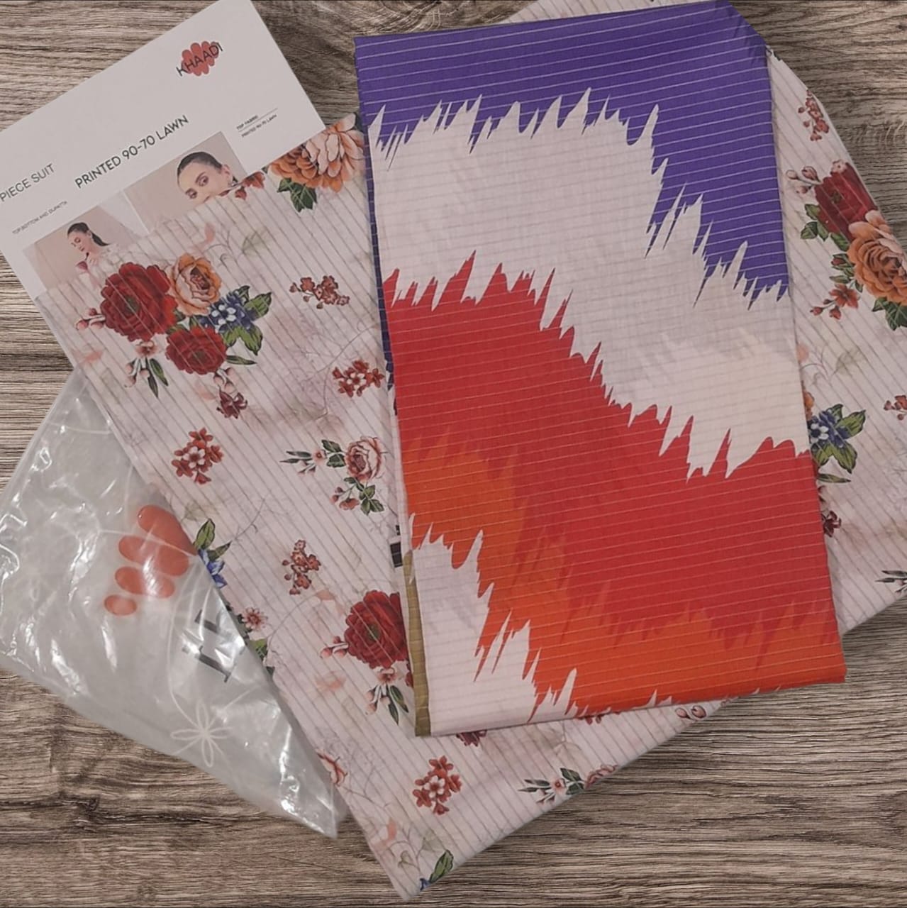 Luxury Lawn Suit for Women–online lawn suit sale – Maria B Inspired 3PC Fancy Dress | TrendHiveCo.pk - Image 4