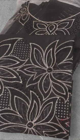 Elegant style -- 3Pcs Embroidered Lawn-- Designer Shiny Lawn Suit – Perfect for Family Functions & Special Occasions Like Eid