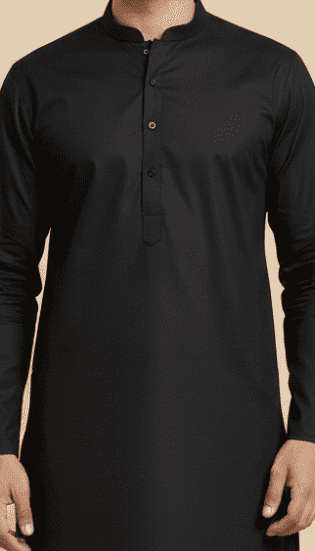 unstitched black suit for men - trendhiveco.pk