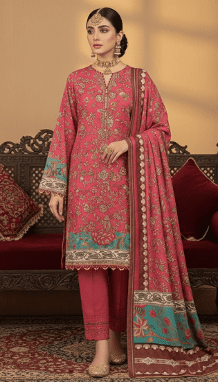 Summer lawn 3 pcs collection for girls and ladies